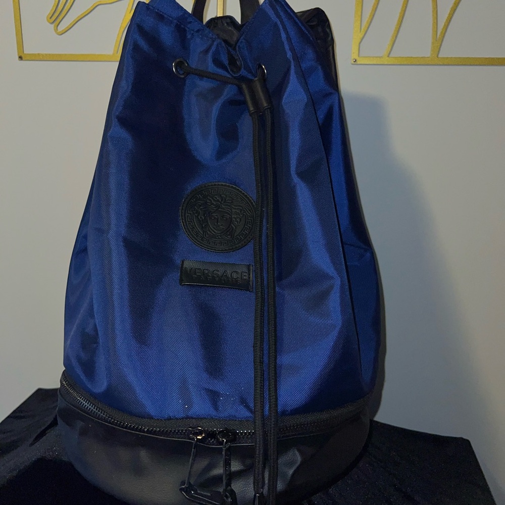 Versace Parfums Men's Blue Backpack